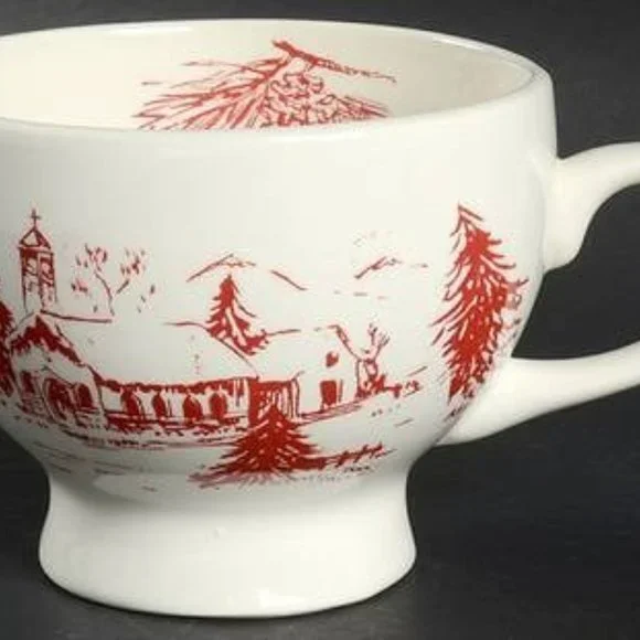 Anthro Cappuccino Mug Holiday Toile - Picture 9 of 9